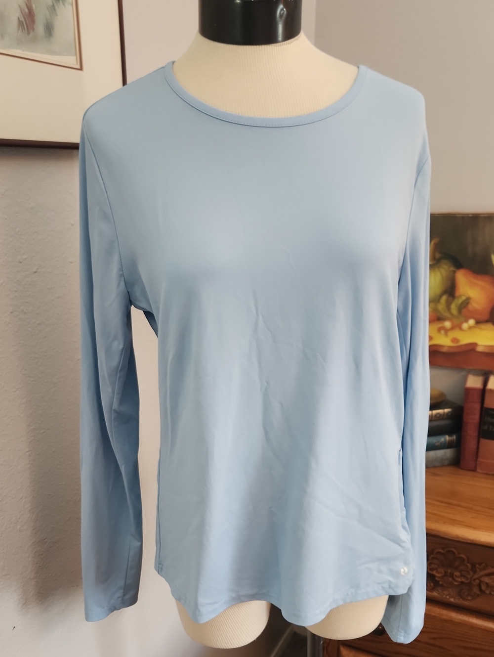 Hang Ten Light Baby Blue Long Sleeve UV Protection UPF50+ Top Swim Beach Pool